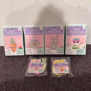 Kids Craft Kit Set with Bunny and Carrot Designs